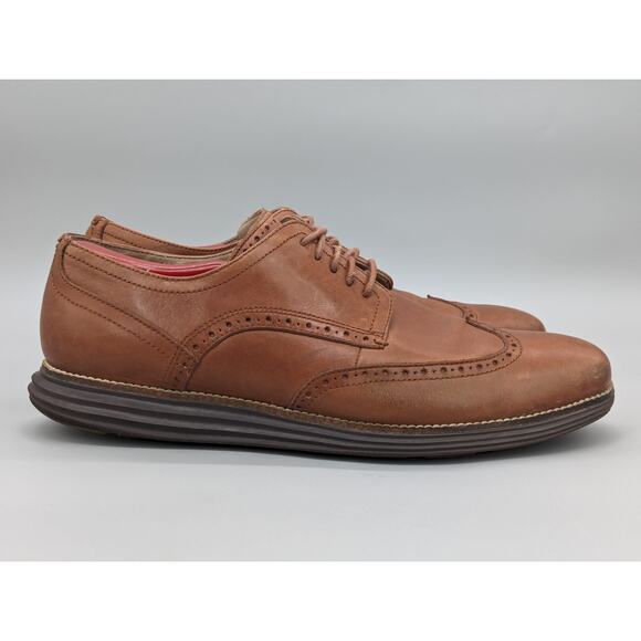 Cole Haan Men\'s Original Grand Wingtip Oxford Brown Shoes C26472 Size 12 M main image 10